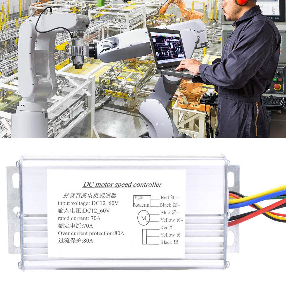 12V?Controlador de Velocidade de Motor CC PWM 60V 70A Reversível Rotação para Frente/Ré