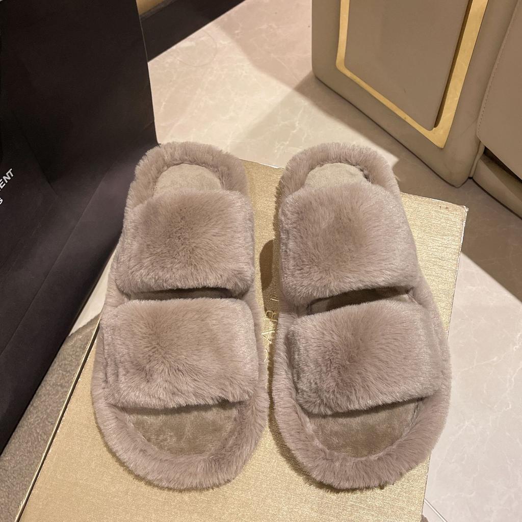 Winter Fashion Thick Warm Floor Cotton Slippers For Women