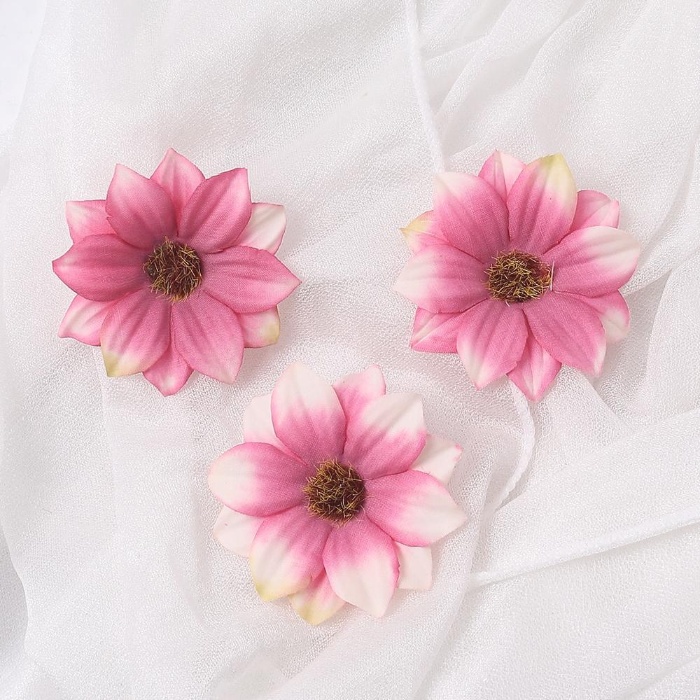 10/20 Stück Künstliche Doppelschichtige Sonnenseide Simulationsblumen Wohnzimmer Küchendekoration Zimmer Hochzeitsdeko DIY-Zubehör