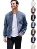 Men's European Suede Stand Collar Zipper Jacket - Plus Size Autumn Casual Coat
