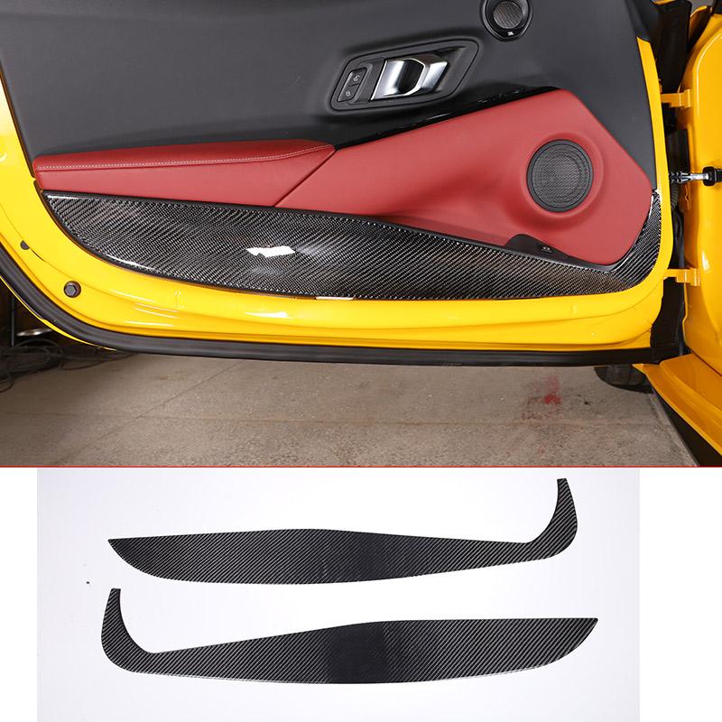 

Soft Carbon Fiber Car Door Protection Anti-kick Protection Panel Cover Trim For Toyota GR Supra A90 2019-2026 Car Accessories