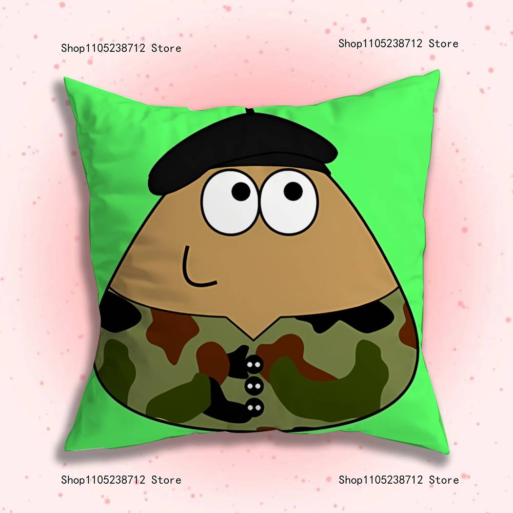 My Pet Alien Emo Noteit Pou Pillowcase Pillowslip Cushion Plush Boys Girls Cartoon Anime Kawaii Decoration Birthday Cute Gifts