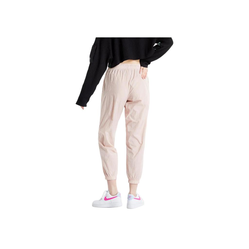 Nike Solid Color Logo Cuffed Knit Joggers Women Bottoms Pink DM6183-601