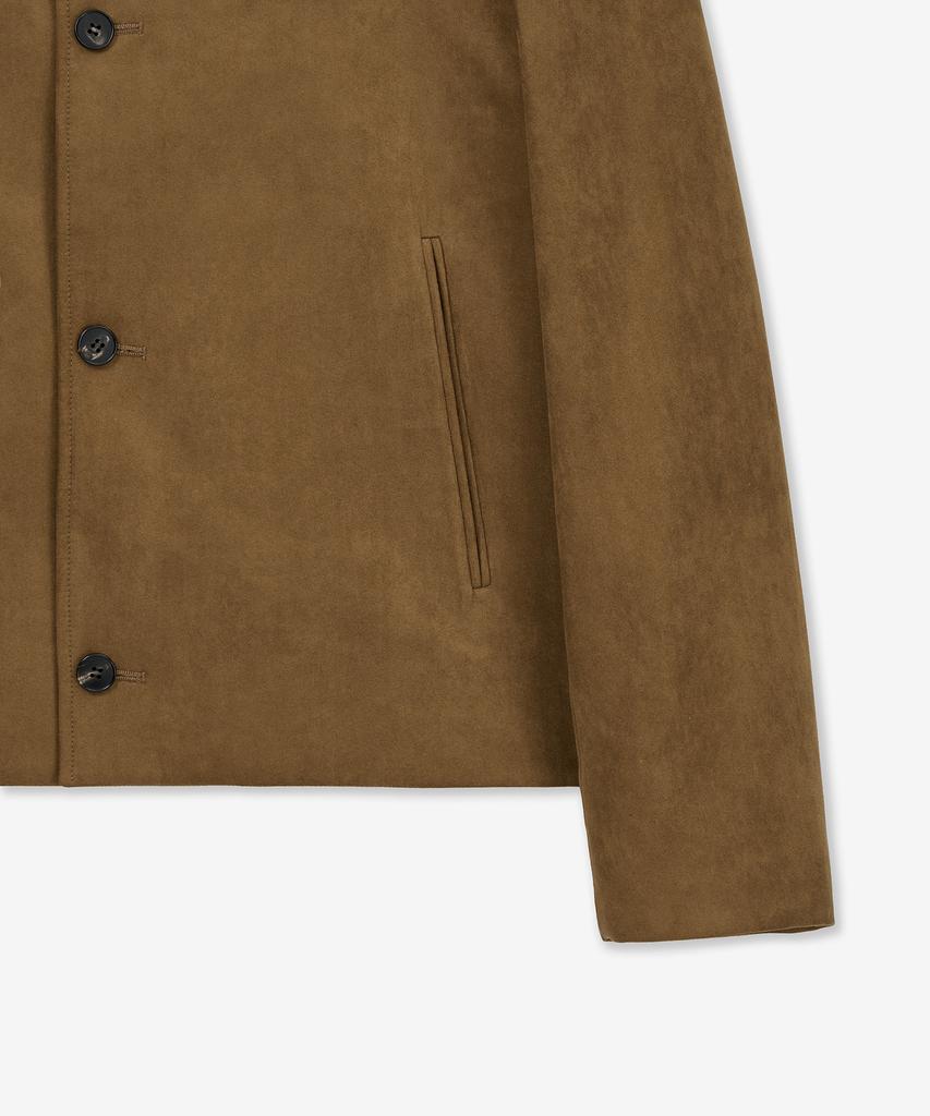 Tngt Faux Suede Short Jacket (Camel Brown) Tnju6E102Cm