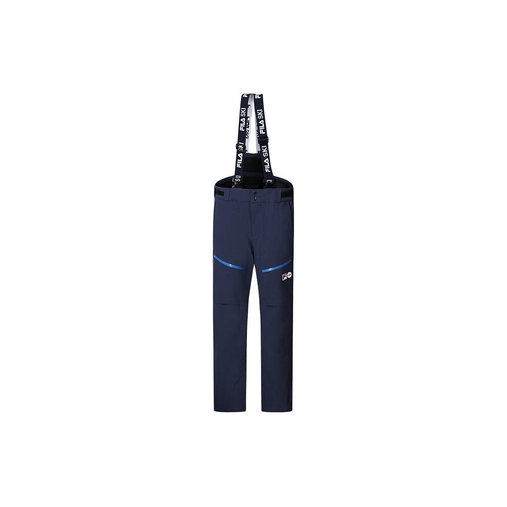 

FILA Color Block Letter Simple Professional Sports Suspender Ski Pants Men pants Dark-Blue A11M346922F-NV M