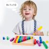 Bastoncini Colorati in Legno per l'Apprendimento della Matematica, Bastoncini Lunghi e Corti per Contare, Ausilio Didattico per la Matematica