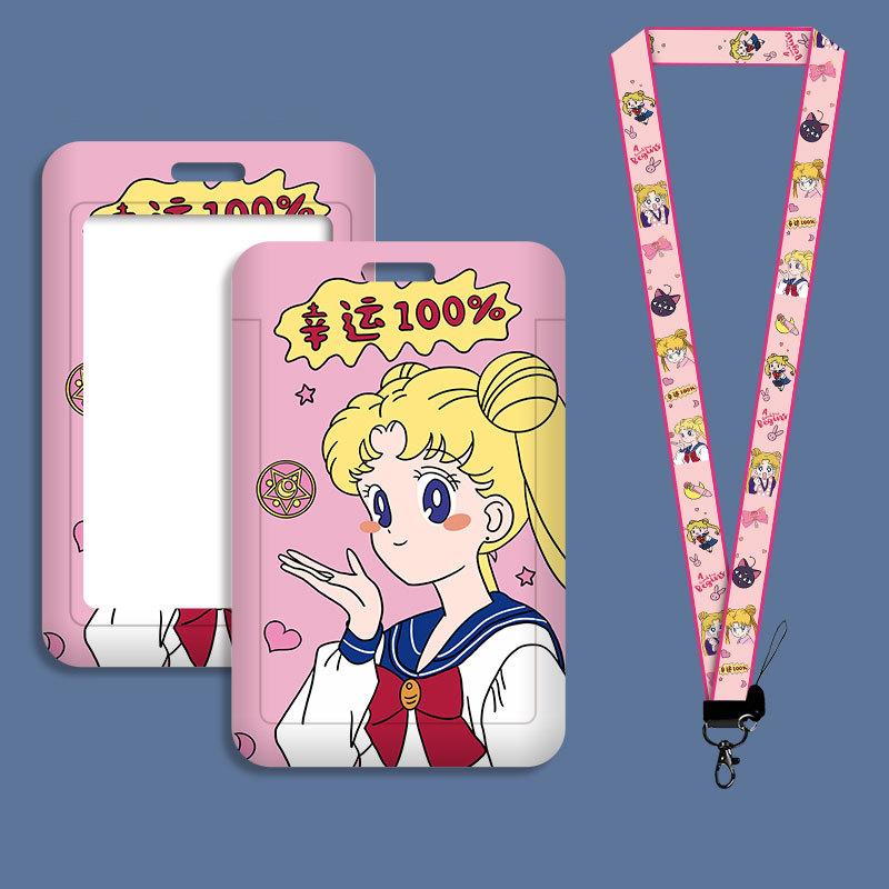 Anime Game Activity Character Cute Key Lanyard Neck With Lanyard Card Id Badge Keychain Keychain Keyring