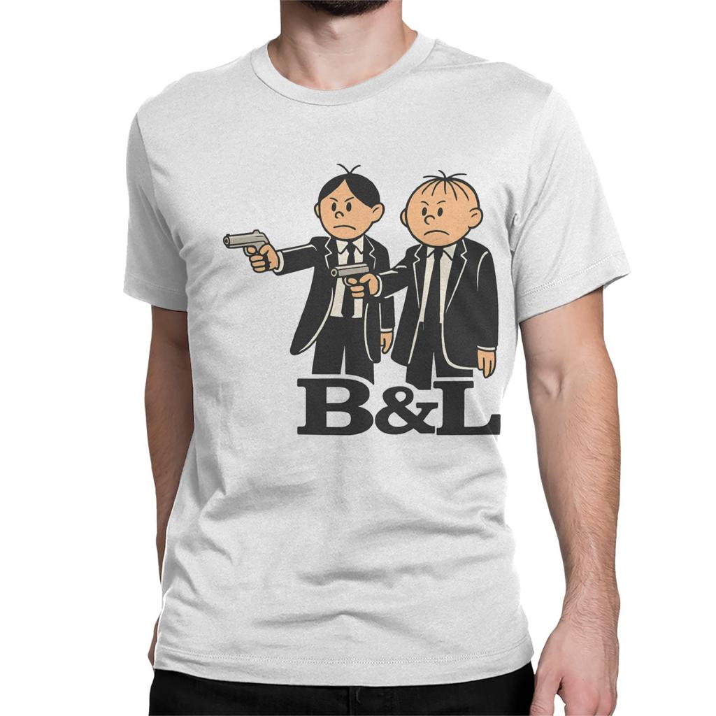Novelty Boleks and Loleks T-Shirt for Men Round Collar Pure Cotton T Shirt Funny Short Sleeve Tees Big Size Clothing