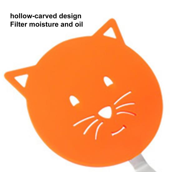 Cats Frying Spatula Heat Resistant Non-stick Stainless Steel Nylon Anti-slip Multifunctional