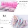Cartoon Magic Comb Anti-static Massage Hair Brushes Tangle Detangle Shower Hairbrush Comb Pink