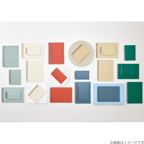 Lihit Lab Mutual Open Ring Notebook, A6, Slate Blue, N2671-11