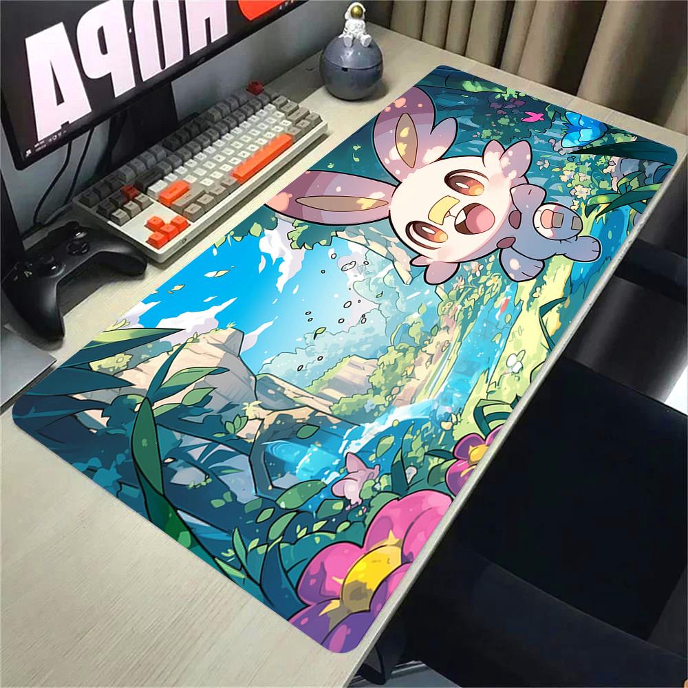 Art Anime Kawaii Mouse Pad PC Colorful Gamer Cabinet Mousepad Ppokemon Keyboard Rug Laptop Gaming Rubber Desk Accessories Mats