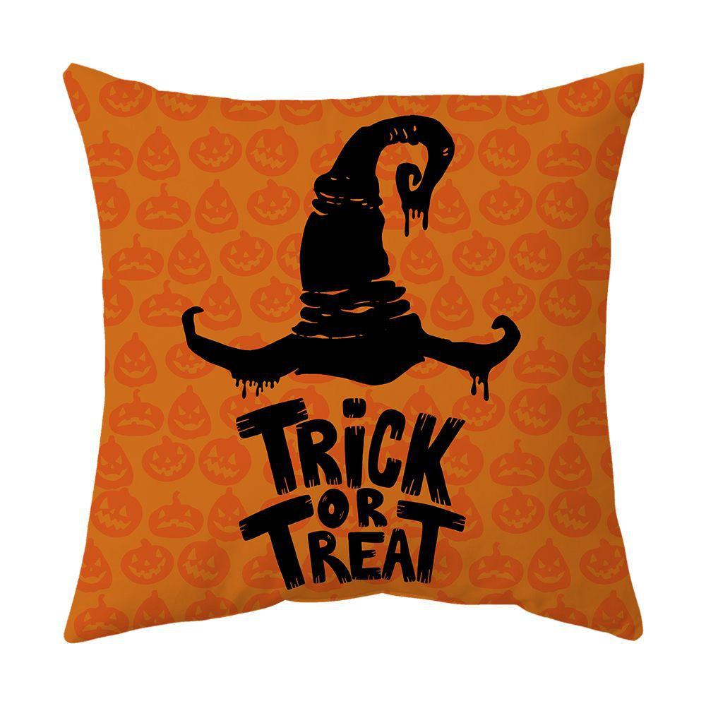 Halloween Pillow, Sofa Pillow Case, Printed Holiday Decoration Scene, Party Ghost Festival Decoration
