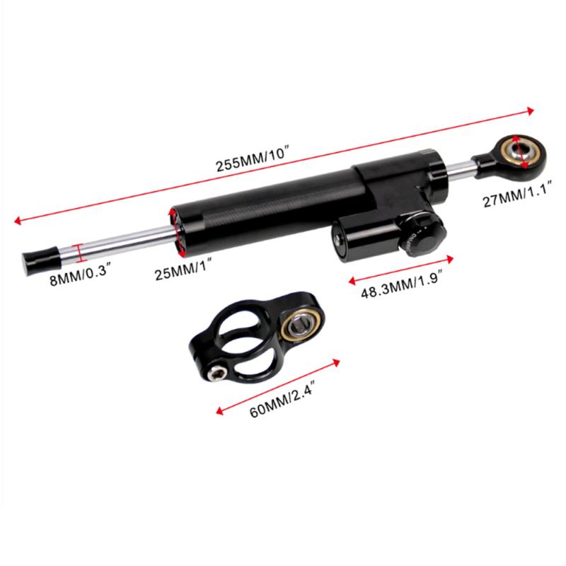 Lenkungsdämpfer-Stabilisator, Richtungsdämpfungspuffer, Anti-Shake-Ausgleichsstange mit Anschluss