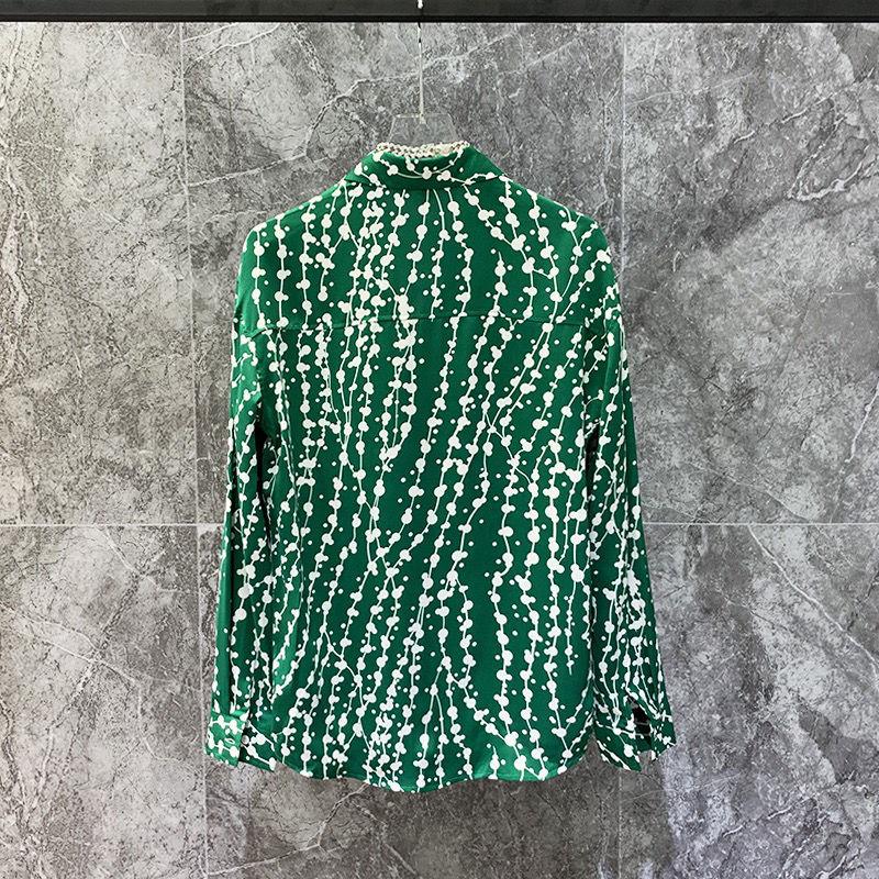 Popular No-iron Thin Printed Long-sleeved Shirt Versatile and Trendy