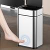 Automatic Sensor Trash Can Large Capacity Smart Trash Cans Stainless Steel Wastebin Toilet Dump with Sensor Bathroom Supplies