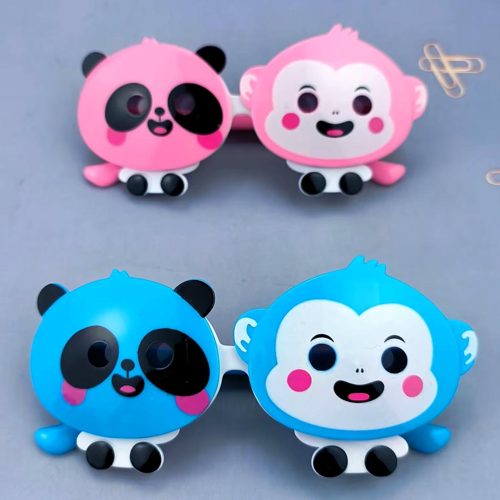 Children's glasses, panda and monkey designs, flip-up style, sunglasses for boys, sunglasses for girls, baby sunglasses, cute and cool animal-themed