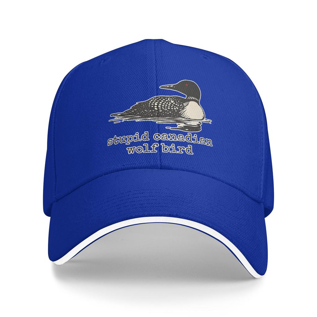Lupo Canadese Stupido Uccello Strolago Divertente Citazione Umoristica Meme Cappellino da Baseball Casual Cappello Trucker Estivo Regolabile Cappelli Hip Hop da Esterno