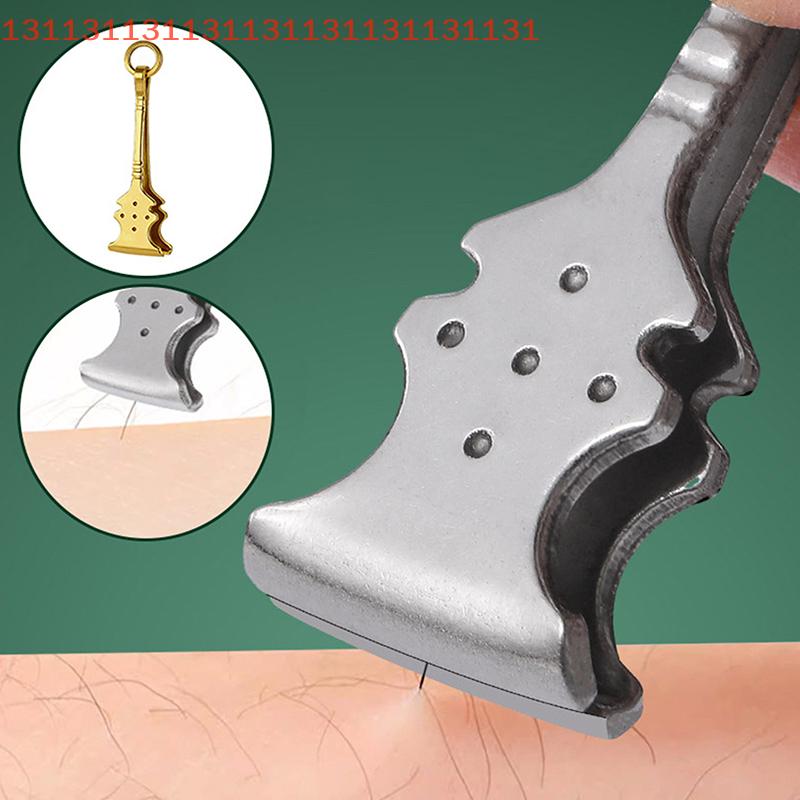 Multi-Functional Hair Removal Tool for Beard Mustache Eyebrow Grooming with Sleek Finish Stainless Steel Precision Tweezers