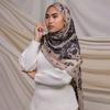 1Pcs Watercolor Print Hijab Women Bohemian Soft Islam Ramadan Muslim Hijabs Foulard Femme Shawl Wrap Scarf Headscarf