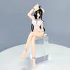 16Cm Overlord Albedo Anime Figure White Swimsuit Models Collection Ornaments Action Noodle Stopper Model Pvc Collectible Toy