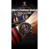 POEDAGAR Sports Men Watches Waterproof Luminous Chronograph Date Military Watch Silicone Strap Quartz Wristwatch Reloj