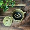 1Pc Mini Retro Style Alloy Incense Burner Buddhism Lotus Censer Bronze Dragon And Phoenix Water Bottle Incense Burner