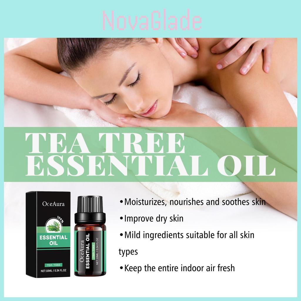 Oceaura Tea Tree Essential Oil For Silky Smooth Skin With Refreshing Aroma And Muscle Relaxation