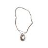 Zircon Interlocking Pendant Necklace - Unique Sweater Chain with Cool Style for Luxurious Fashion.