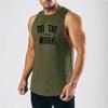 Muscleguys Summer Breathable Wide Shoulder Casual T-shirts Men's Sports Running Fitness Crew Neck Tank Tops