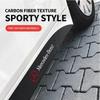 2pcs Car Door Side Skirt Sill Stripe Carbon Decals Styling For Mercedes Benz A C E Class GLE GLB GLC W205 W212 W213 X253 QE1