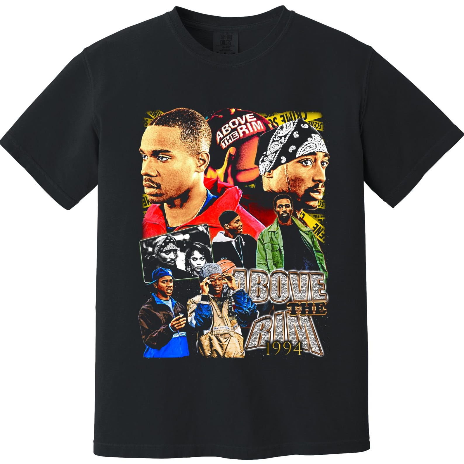 Above The Rim Heavyweight T-Shirt - 90s Basketball, Streetball, New York City, Hip Hop Movie Soundtrack, 2pac Shakur, Tupac, 2XL