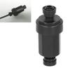 1/4in Irrigation Filter With Stainless Steel Strainer Quick Connect Filtration System Black