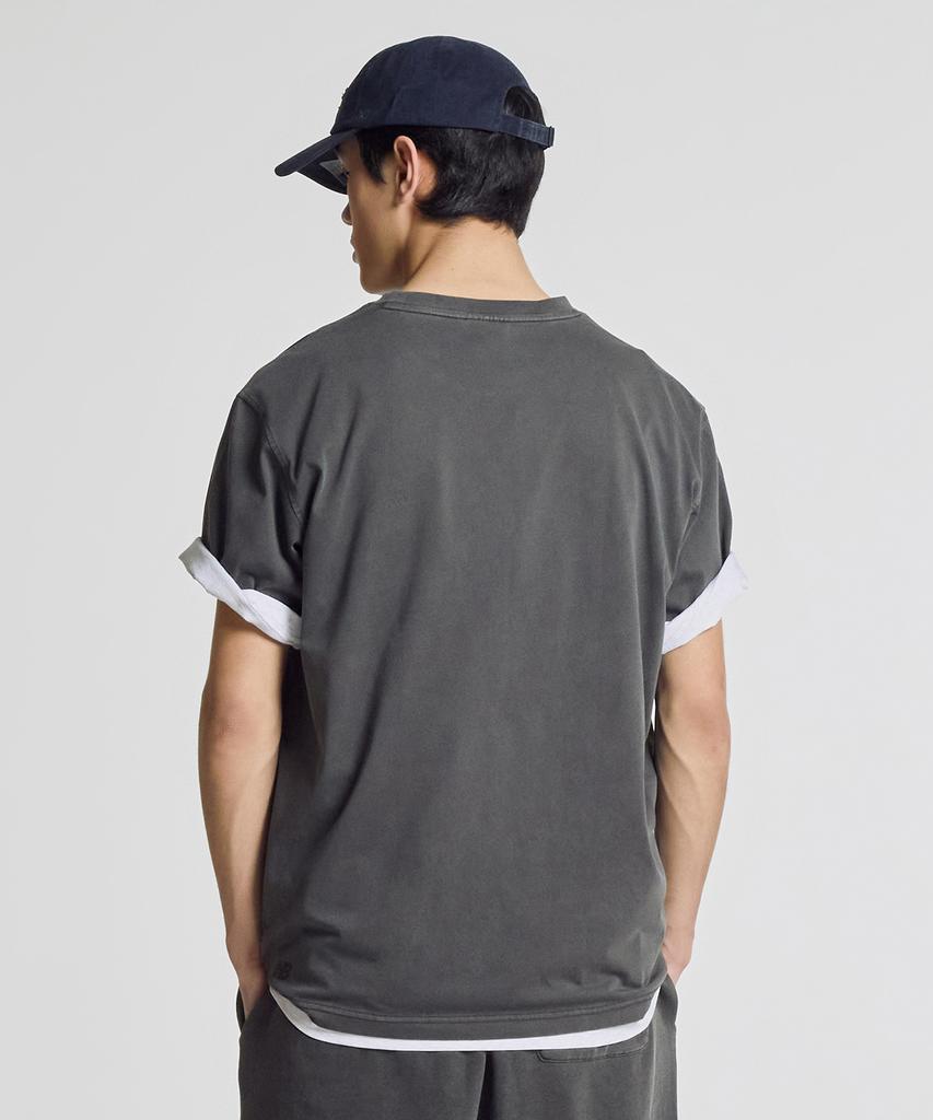 Nyuballanseu Nbneg31203 / Uni Essential Small Logo Short Sleeve T-Shirt (Charcoal)