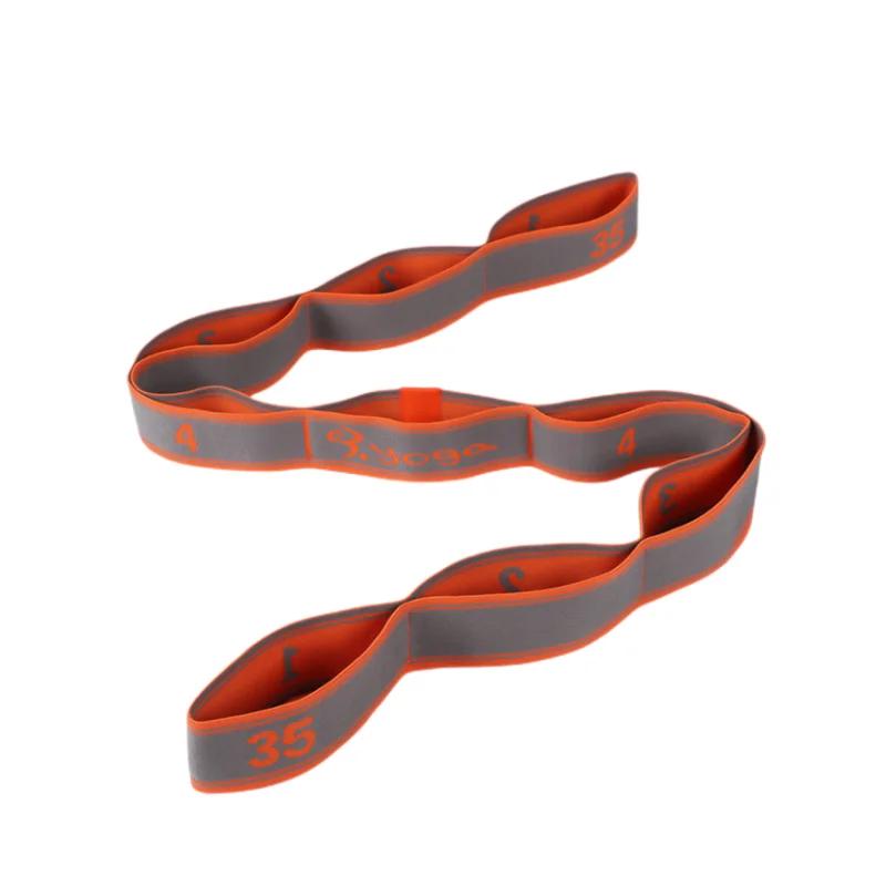 Yoga Pull Strap Belt Polyester Latex Elastic Latin Dance Stretching Band Loop Yoga Pilates GYM Fitness Exercise Resistance Bands