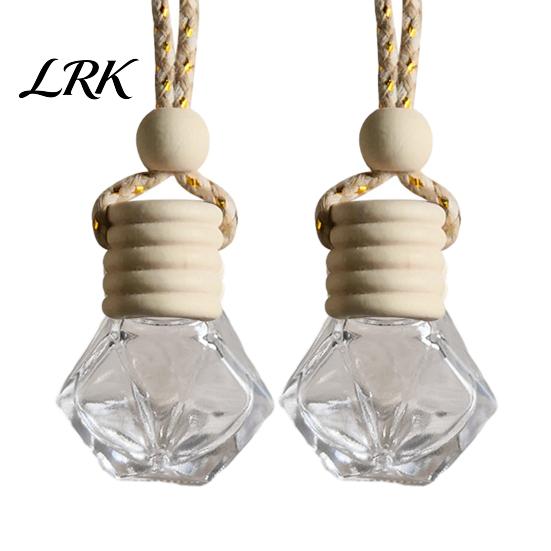 Decorative Hanging Air Freshener Car Perfume Bottle Pendant, Creative Diffuser Ornament for Vehicle, Portable Essential Oil Holder, Interior