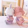 Labubu Heartbeat Macaron Vinyl Mask Blind Box First and Second Generation Doll Sitting Party Sweater Dress Hat
