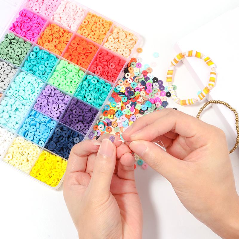 Polymer Clay Beads Box for Jewelry Making Accessories DIY Earring Bracelets Necklace Craft Jewelry Kits For Children Gift