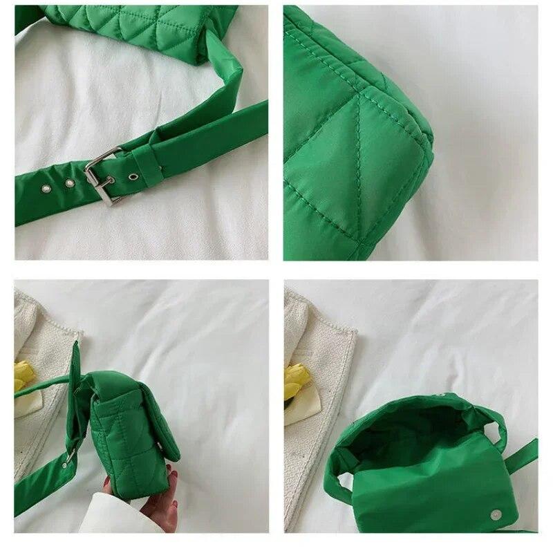 Новые модные хлопковые женские сумки на плечо Space Pad — фото 3