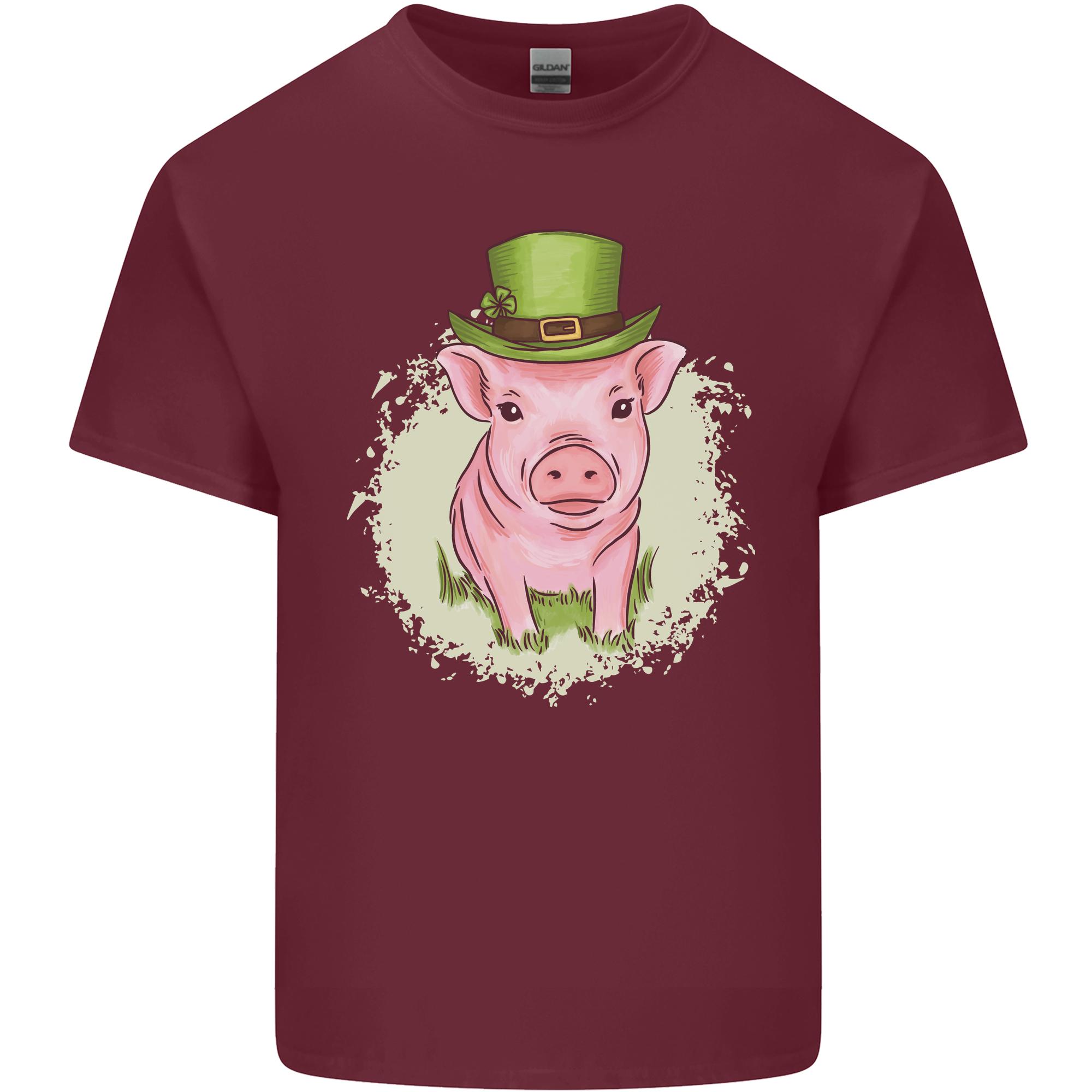 St Patricks Day Pig Unisexs Light Cotton TShirt S