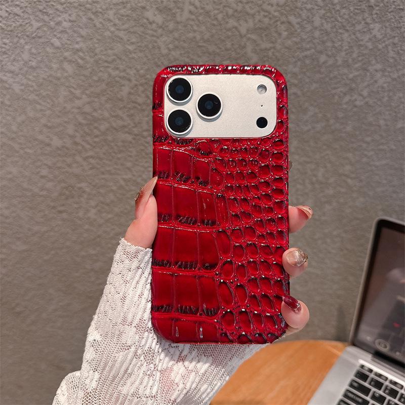 Premium Crocodile Pattern Drop-proof Phone Case for iPhone 15-14, 13/11 Pro Max