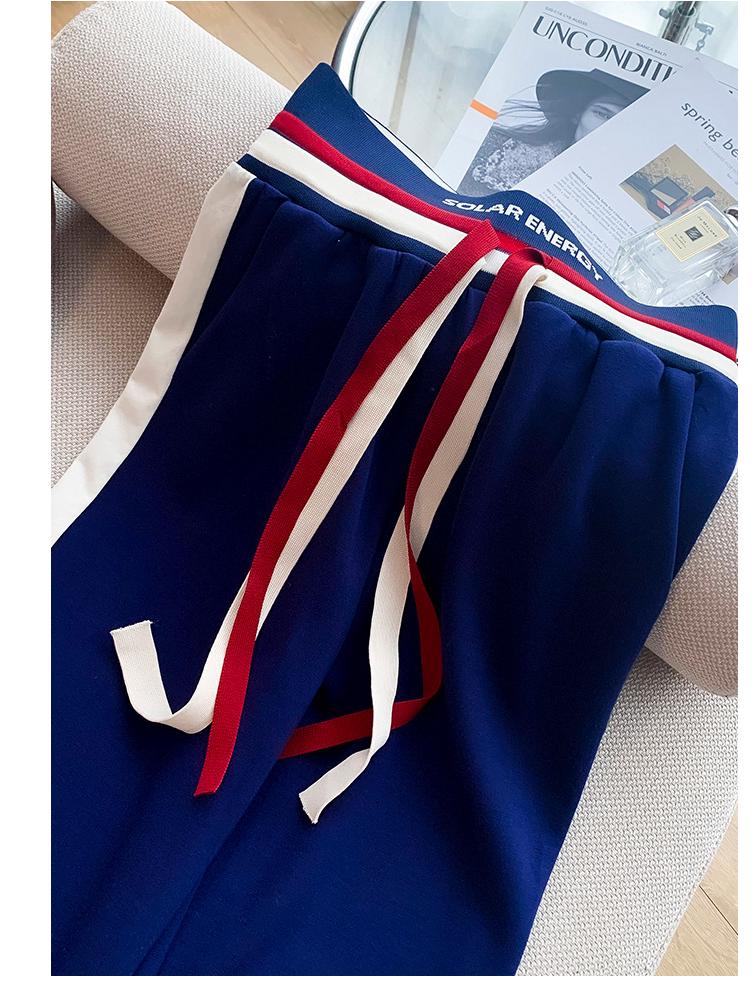 Survêtement de sport en velours pour femmes Automne/Hiver: Veste Pull Courte Design Européen & Ensemble Décontracté Deux Pièces