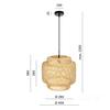 Boho Bamboo Hanging Lamp 40cm 1xE27
