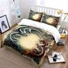 White and Red Dragons. Bedding Sets Duvet Cover Sets Duvet Covers Pillowcases(1 * Duvet Cover 2 * Pillowcases Without Duvet Insert)