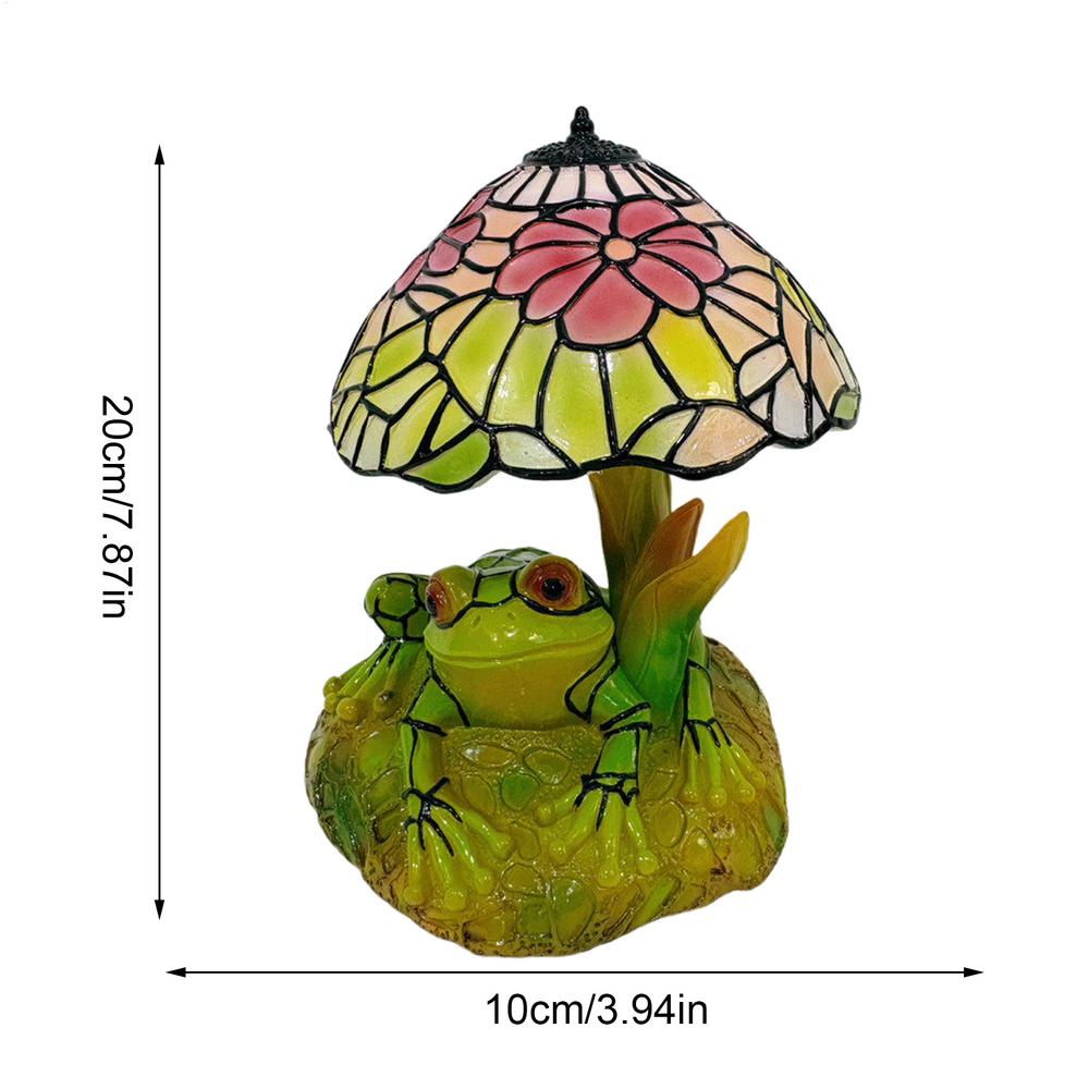 

Stained Glass Lamp Bedside LED Reading Light Light Beside Table Lamp for Nightstand Kitchen Dining Room Office Desk Counter зелёный