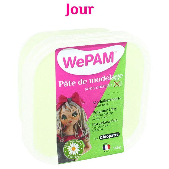 Porcelaine froide à modeler WePam 145 g Phosphorescent