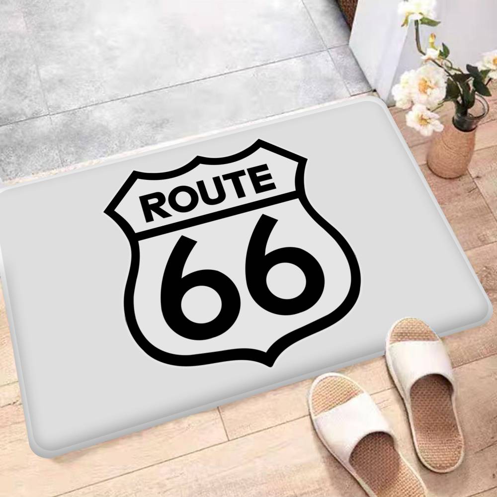 

Коврик для пола Маршрут 66 США Скандинавский стиль Домашний придверный коврик Коврики для ванной-туалета Коврик для декора спальни Отеля 40x60 cm