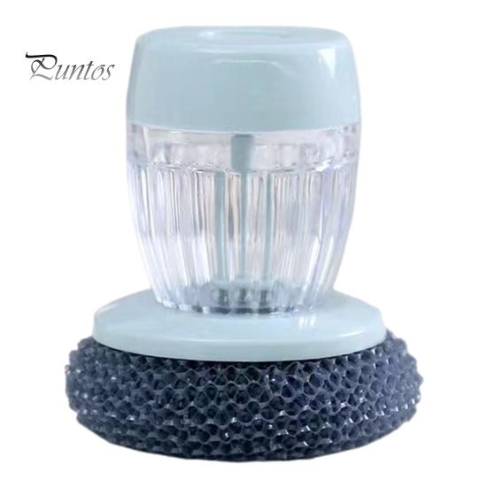 

Щетка для мытья кастрюль со сменной стальной щеткой, дозатор мыла, ручка, кухонный инструмент 2 в 1, посуда, кастрюли, сковородки, защита рук, скребок для кастрюль A