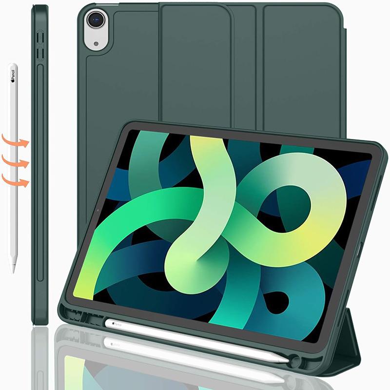 iPad Air 11-inch 4/5 Tri-Fold Protective Case with Pencil Slot TPU Soft Case Model Xst-010