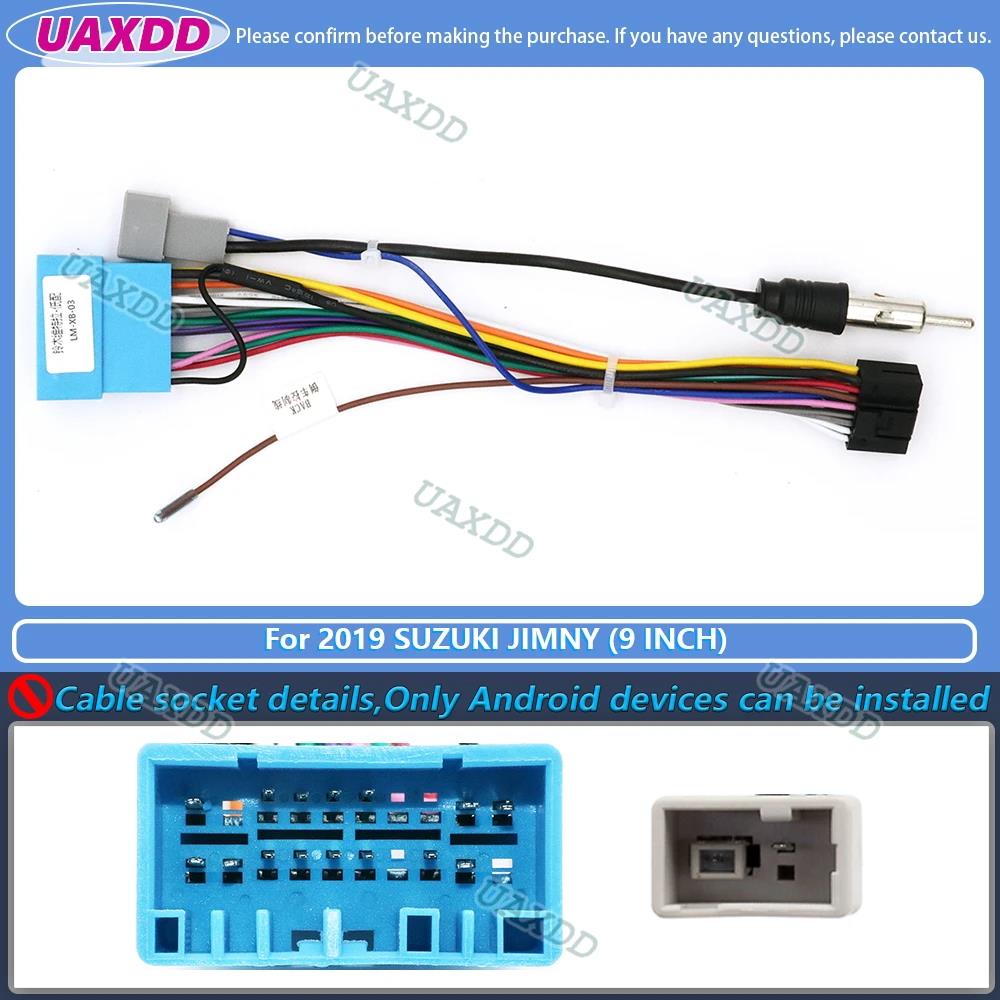 For 2019 Suzuki Jimny 9 Inch Car Radio Android Stereo Frame Panel Fascia Dashboard Audio Player Screen Cables Navigation Harness Radio Accessories 4